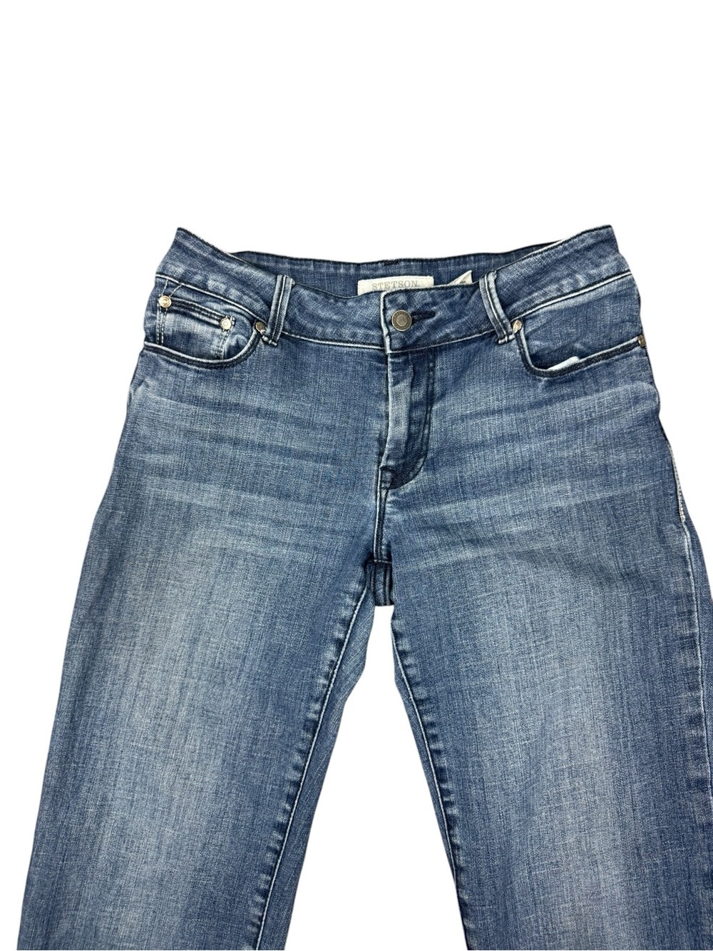 Stetson Light Blue High-Rise Flare Jeans - Picture 5 of 9